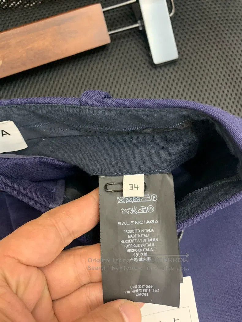Balenciaga Balenciaga Men's Dress Pants, Classic Navy Blue Size US 34 / EU 50 - 4 Thumbnail