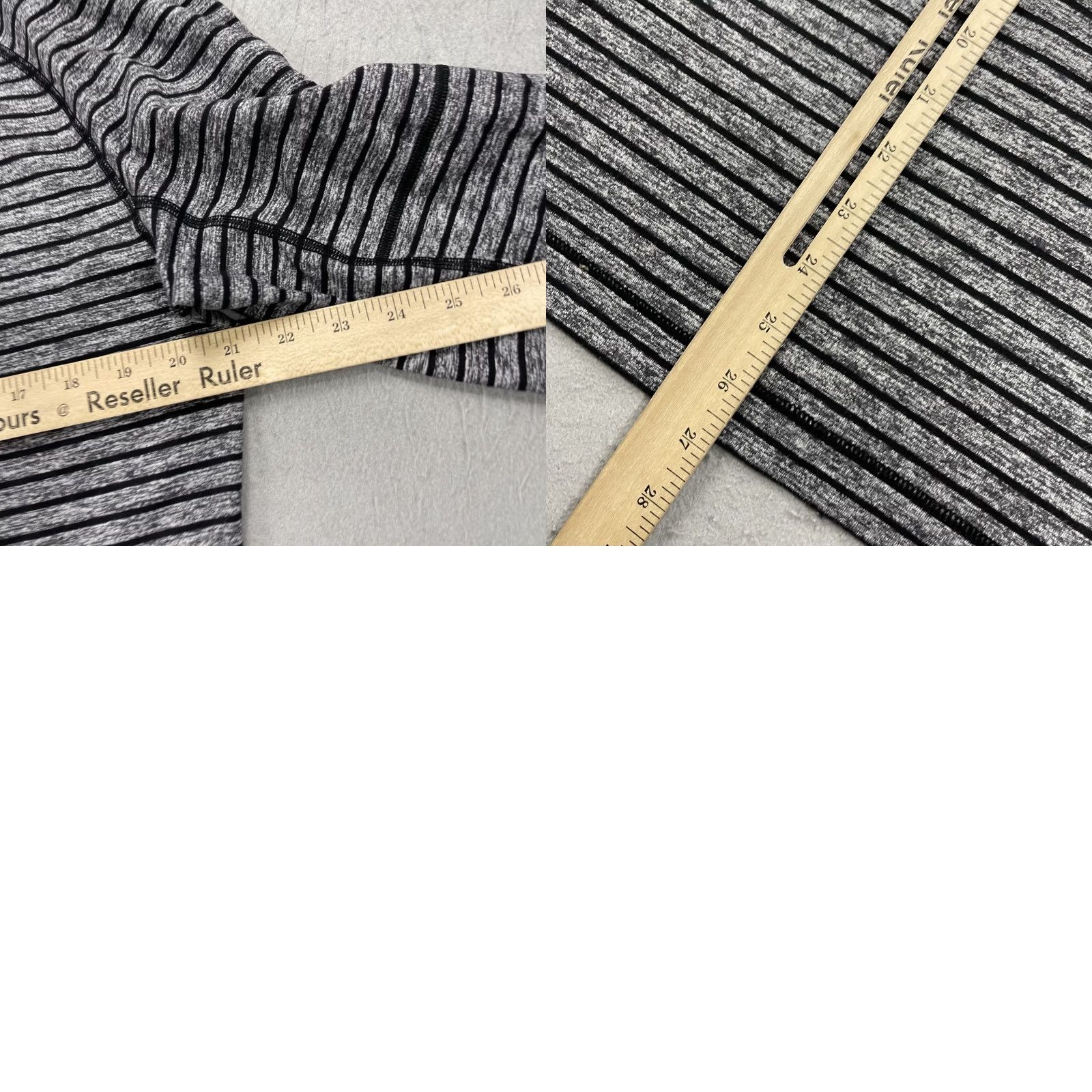 Lululemon Lululemon Jacket Mens Large Gray Striped 1/4 Zip Surge Pullover Gym Logo Size US L / EU 52-54 / 3 - 8 Thumbnail