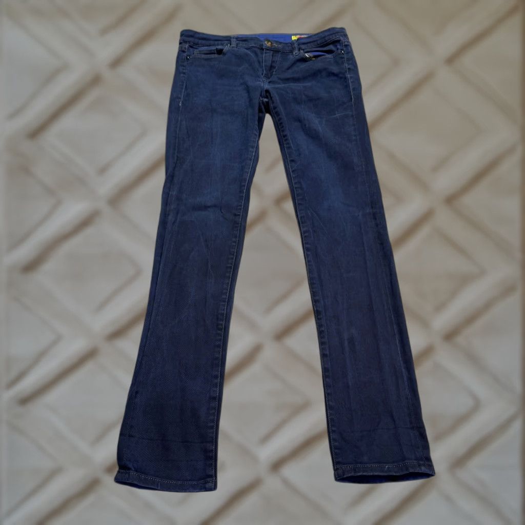 Vintage BLANKNYC Jeans Womens 28 Skinny Denim Blue Dark Wash Stretch Cotton 5-Pocket Regular Size 28" / US 6 / IT 42 - 1 Thumbnail