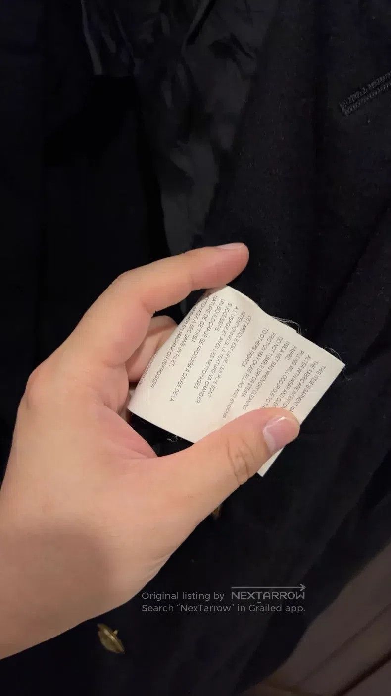Comme des Garcons Comme Des Garcons Wool Coat with Golden Double-Breasted Bu Size M / US 6-8 / IT 42-44 - 6 Thumbnail