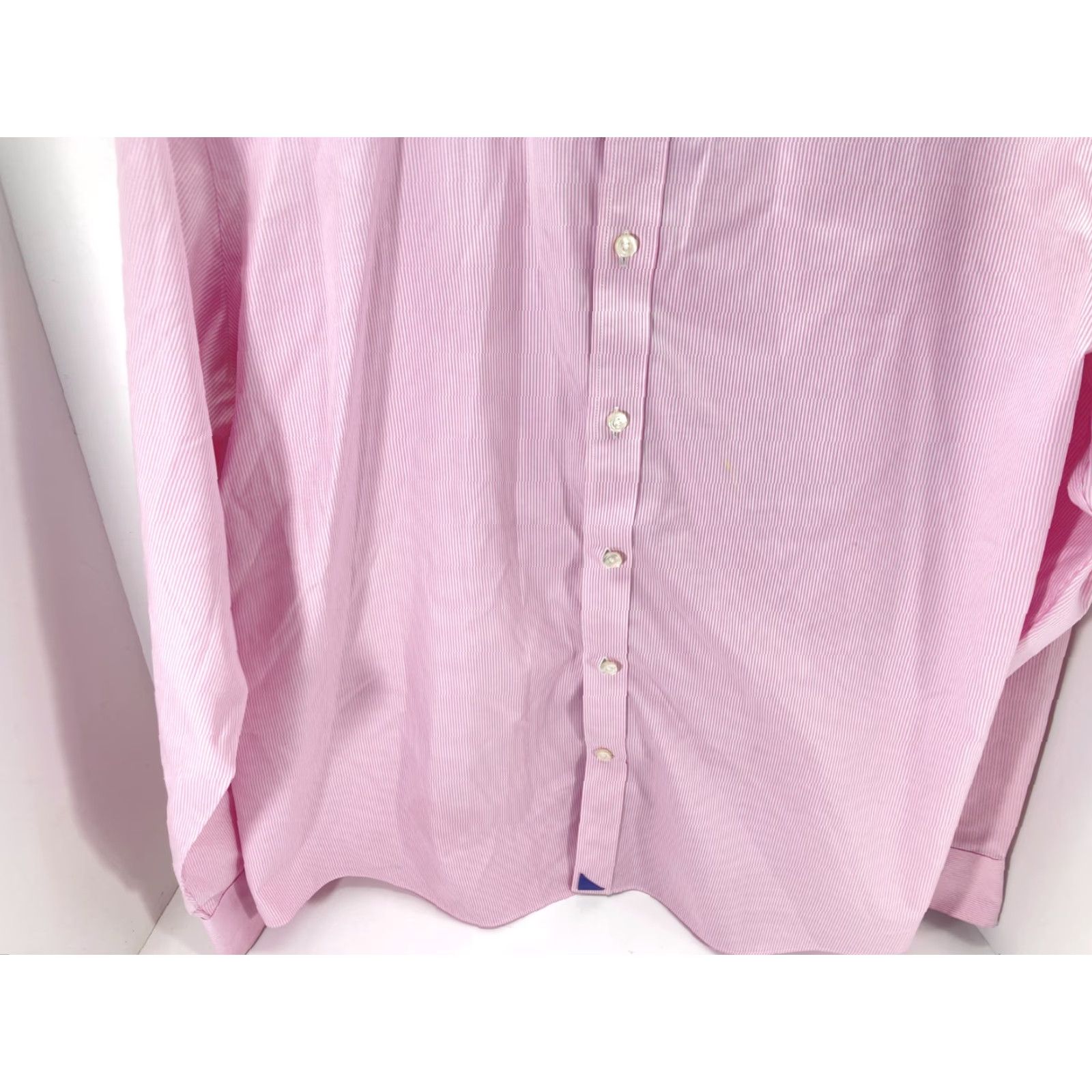 UNTUCKit Untuckit Dress Shirt Mens 2XL Pink Striped Slim Fit Long Sleeve Shirt Size 48R - 5 Thumbnail