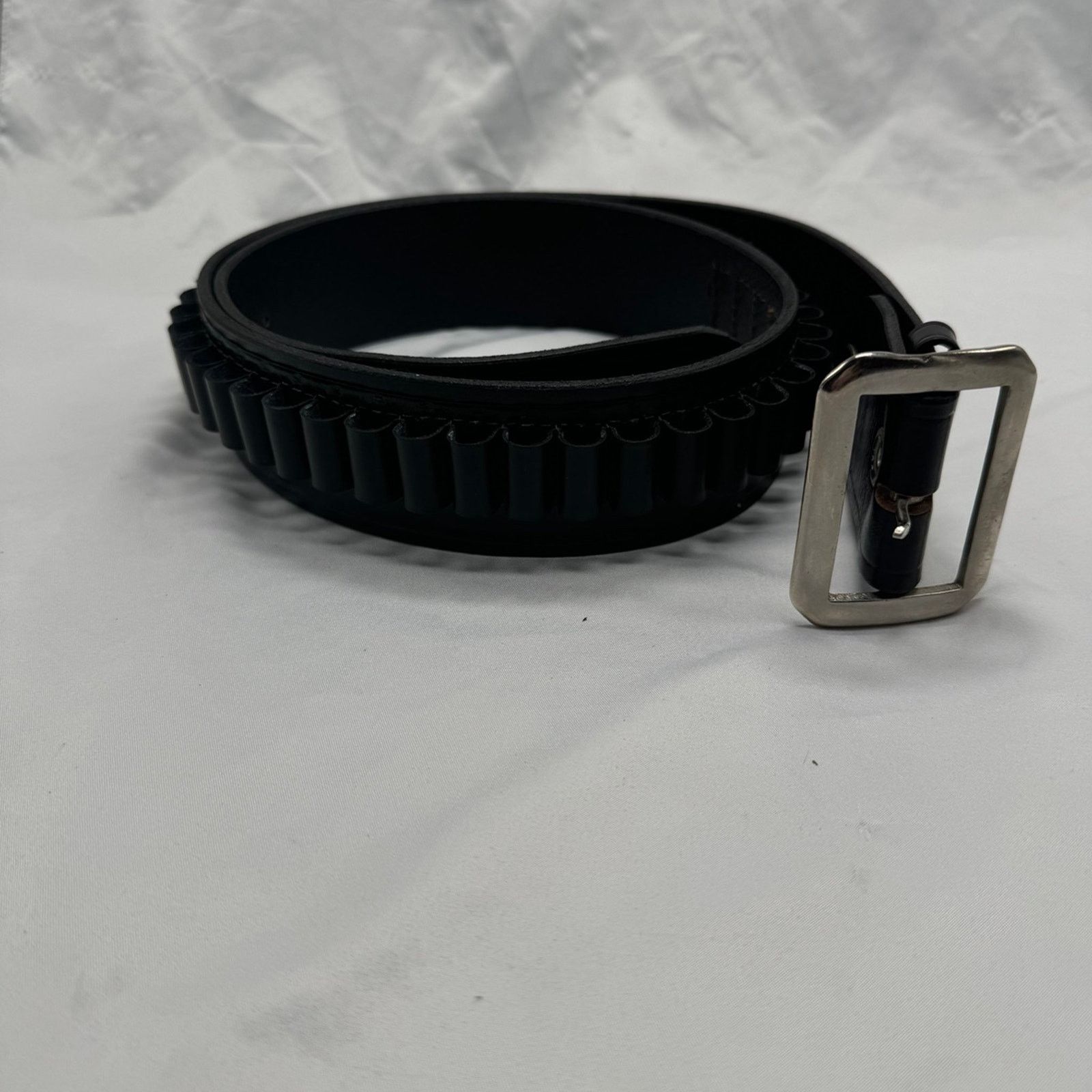 NBDN Nobrandedon NWOT! Thick leather bullet holder belt Size 44 - 1 Thumbnail