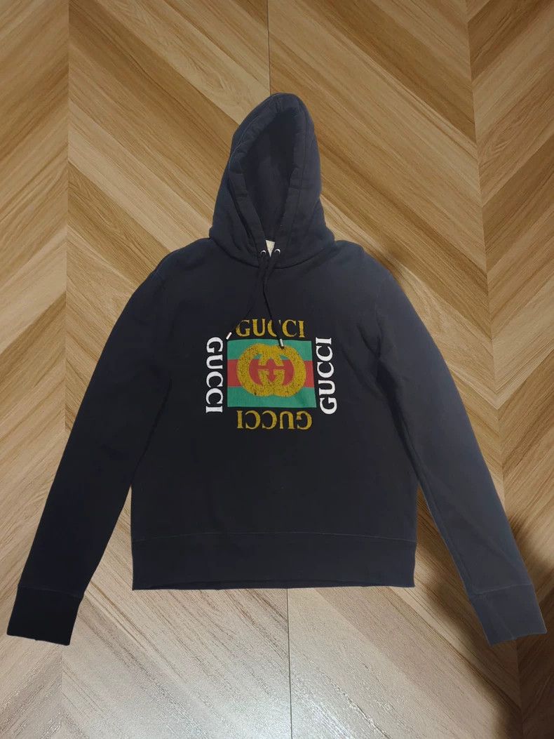 Gucci Gucci Black Hooded Sweatshirt Size US M / EU 48-50 / 2 - 1 Thumbnail