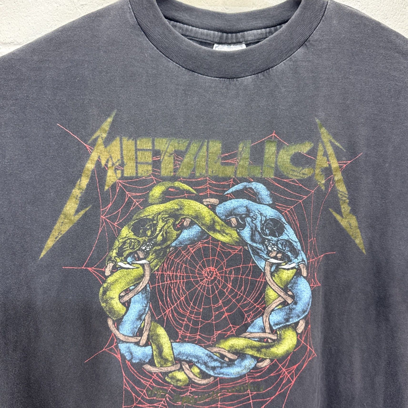 Vintage VINTAGE Metallica T-Shirt 1990s Graphic Tee Short Sleeve Men Large Black Band Merch Grunge Style Size US L / EU 52-54 / 3 - 7 Thumbnail