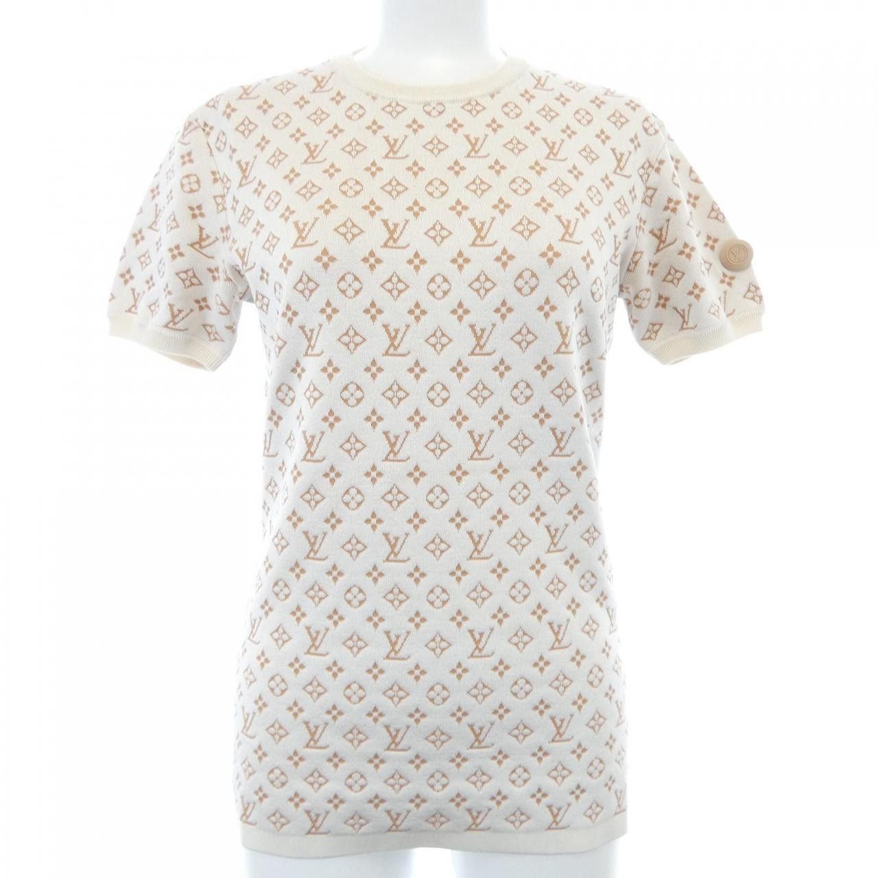 Louis Vuitton Louis Vuitton Louis Vuitton Monogram Knit Top Textile Tops FQKS19FN6 DUTY FREE for USA Size ONE SIZE - 1 Thumbnail