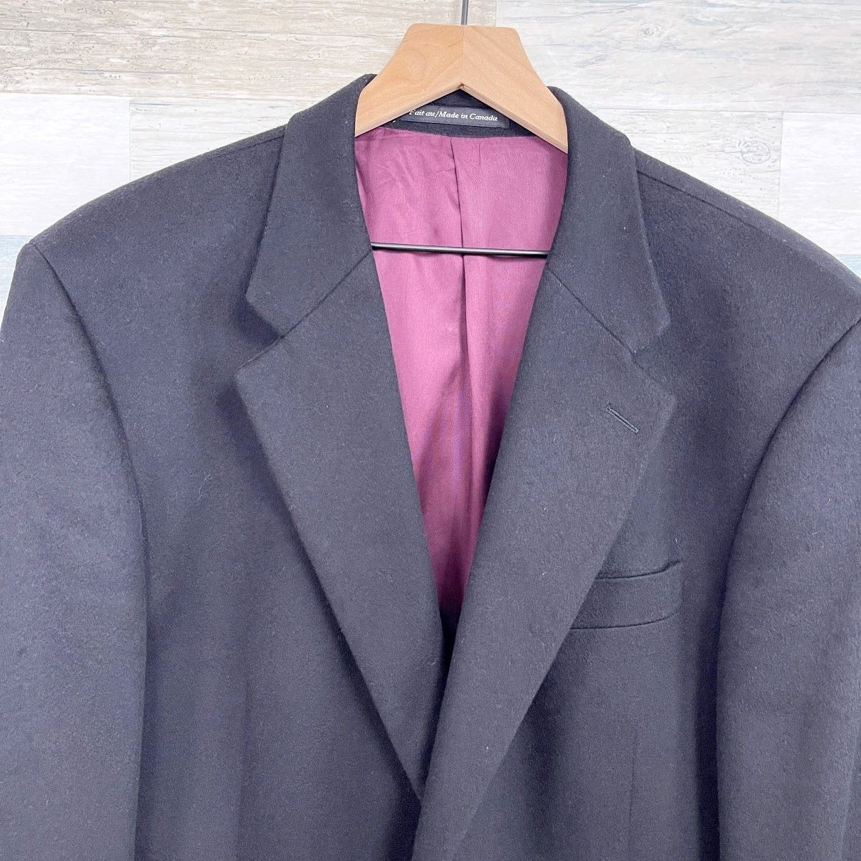Jacob Cohen S Cohen Prestige Montreal Cashmere Sport Coat Black 44L Size 44L - 2 Thumbnail