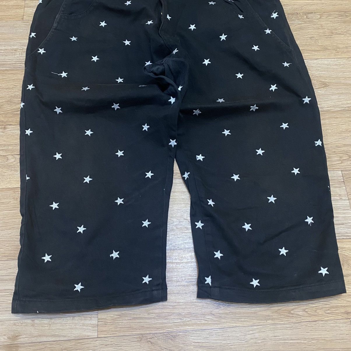 PPFM 2000s Ppfm Star Embordired Short Pants Size US 33 - 6 Thumbnail