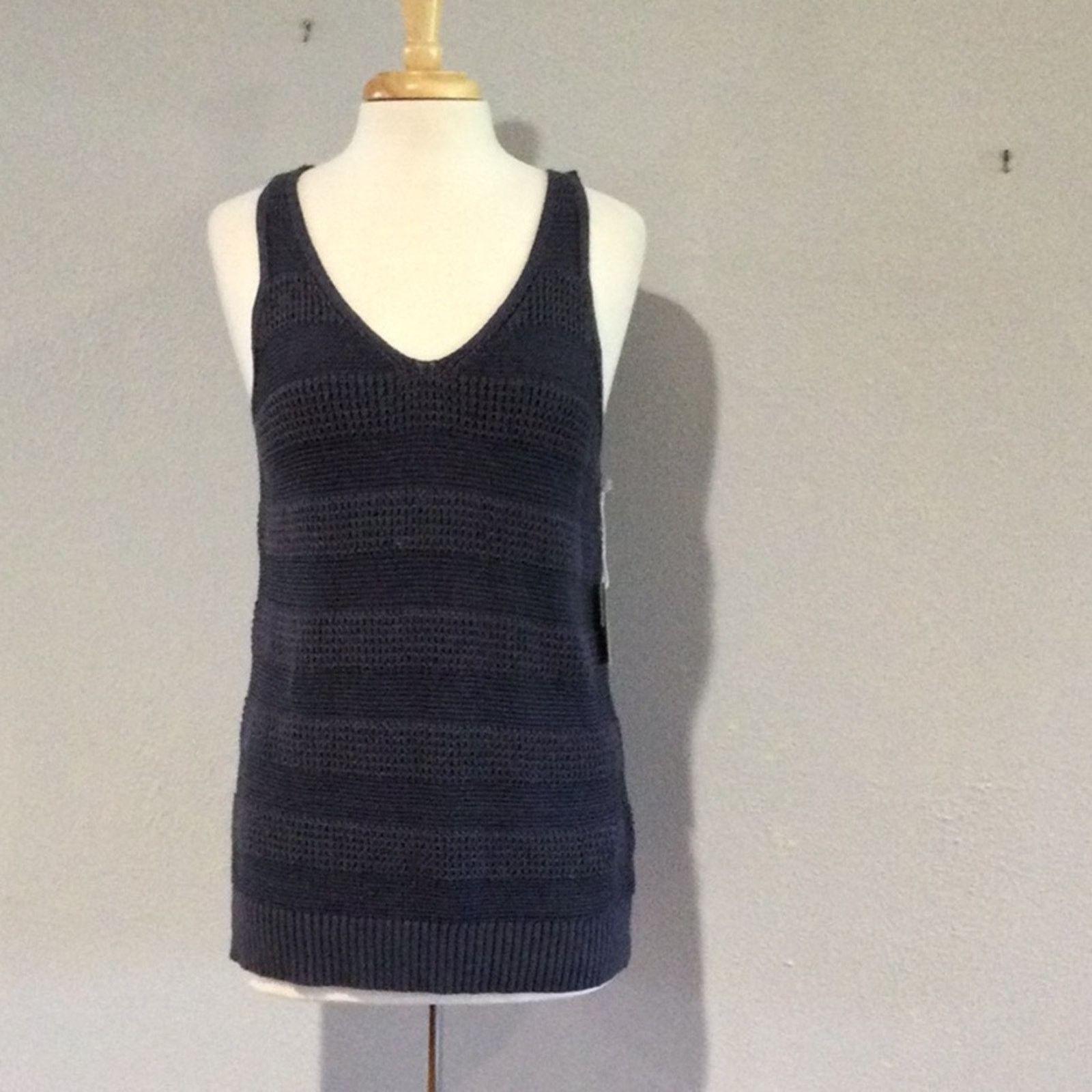 Other A.N.A. a new approach Evening Blue Knit Tank Size M NWT Size M / US 6-8 / IT 42-44 - 1 Thumbnail