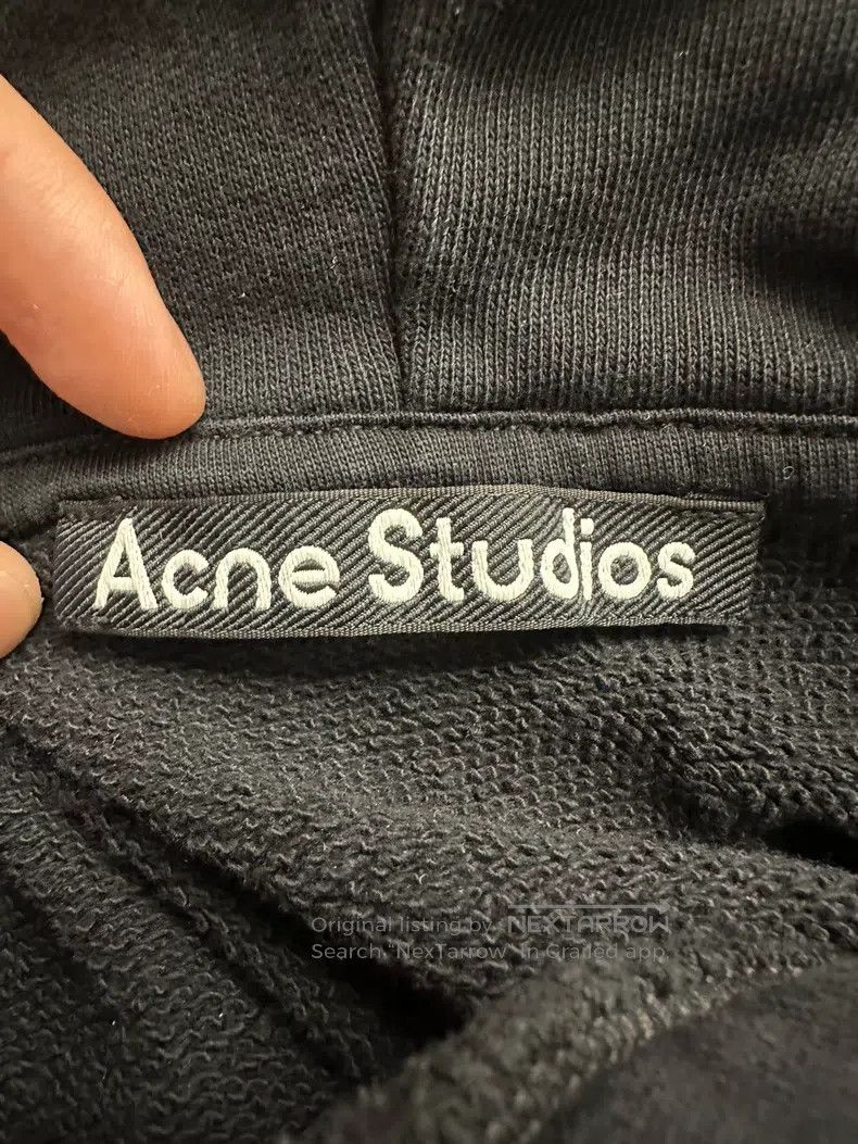Acne Studios Acne Studios FW22 Solid Color Smile Face Logo Hooded Sweat Size US S / EU 44-46 / 1 - 3 Thumbnail
