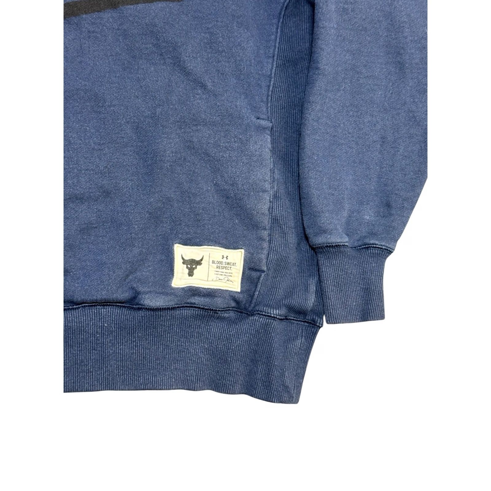 Under Armour Under Armour Project Rock Hoodie Sz M Navy Blue Mens Sweater Terry Brahma Bull Size US M / EU 48-50 / 2 - 5 Thumbnail