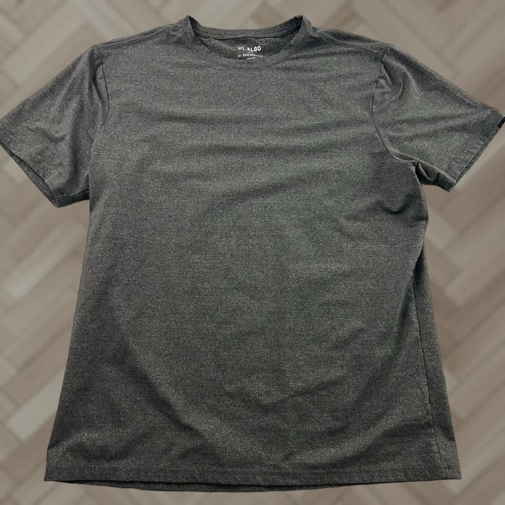 Vintage 01.Algo Performance Short Sleeve T-Shirt Men's Large Gray Size US L / EU 52-54 / 3 - 1 Thumbnail