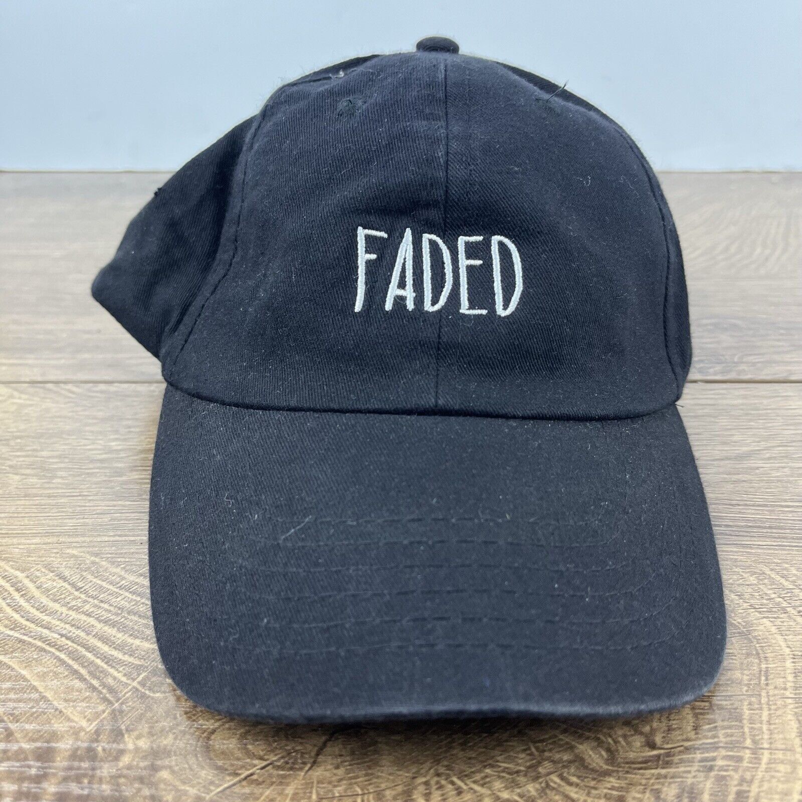 Other Faded Hat Faded Baseball Hat Black Cap Adjustable Hat Black Size ONE SIZE - 3 Thumbnail