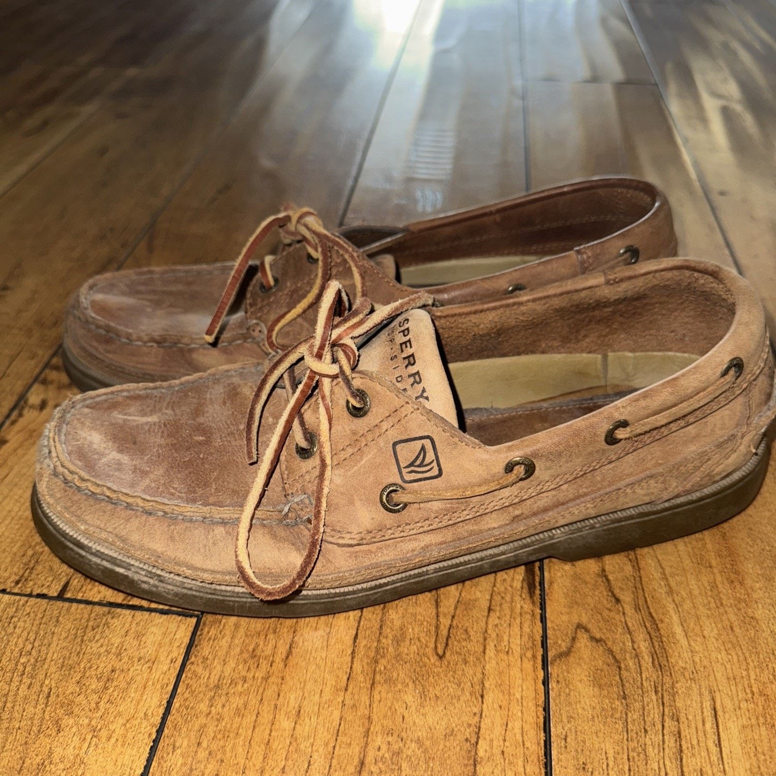 Sperry × Vintage Sperry Top Sider Brown Boat Shoes 10.5 Men Size US 10.5 / EU 43-44 - 2 Thumbnail