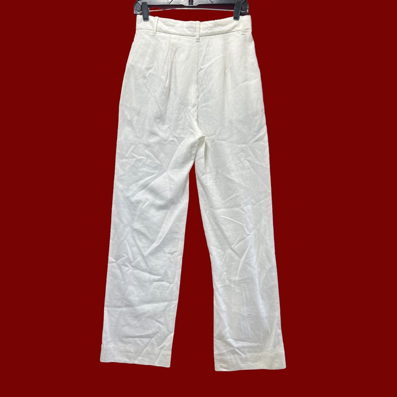 Other Free Assembly - Women's High-Rise Wide-Leg Pleated Pants - W Size 25" / US 0 / IT 36 - 4 Thumbnail
