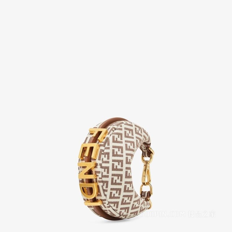 Fendi o1s1wg111125 Size: OS/ Nano Fendigraphy in Brown Size ONE SIZE - 1 Thumbnail