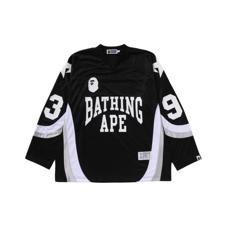 Bape A Bathing Ape Logo Hockey Jersey Size M Size US M / EU 48-50 / 2 - 1 Thumbnail