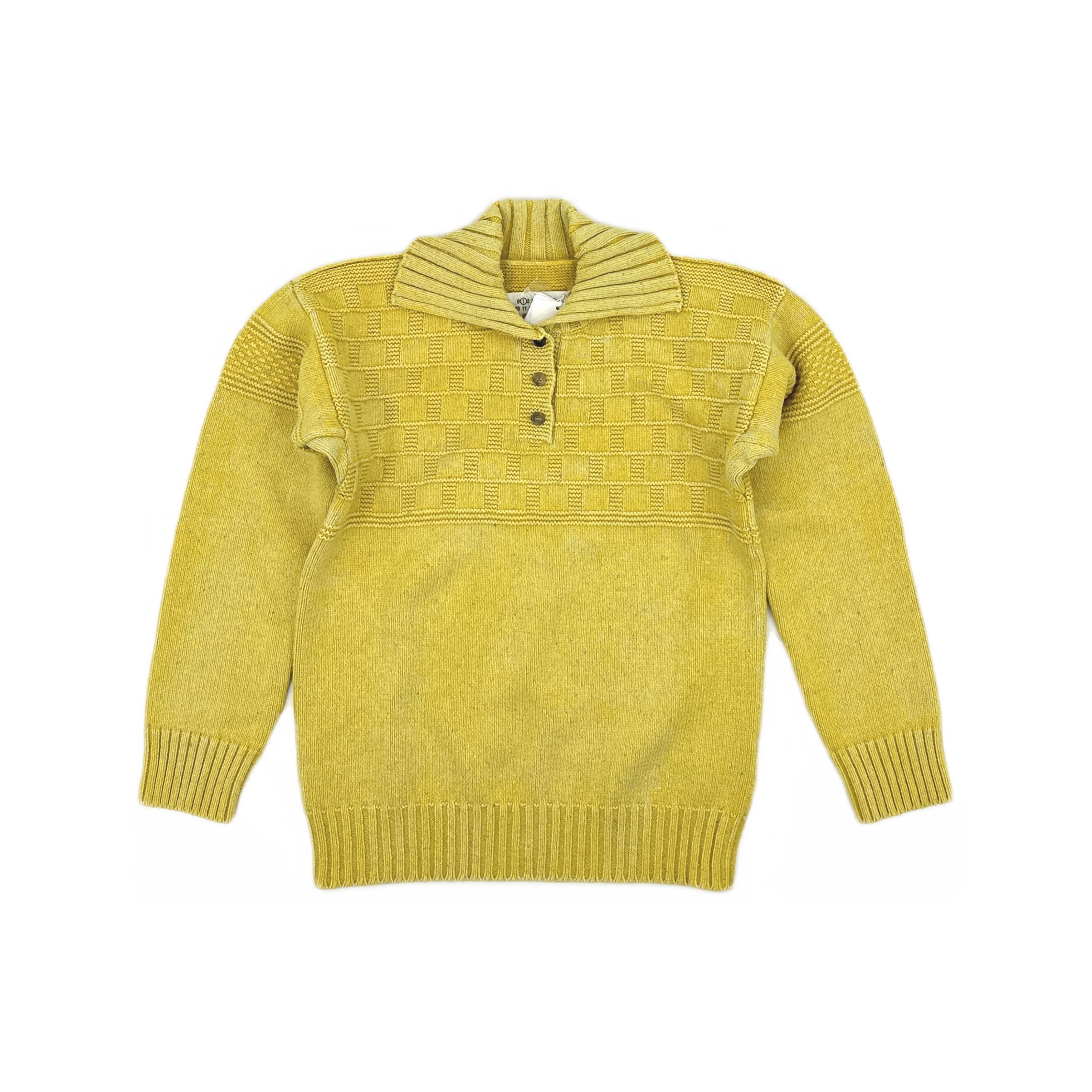 Maison Margiela Maison Margiela Yellow Knit Sweater XS Size XS / US 0-2 / IT 36-38 - 1 Thumbnail