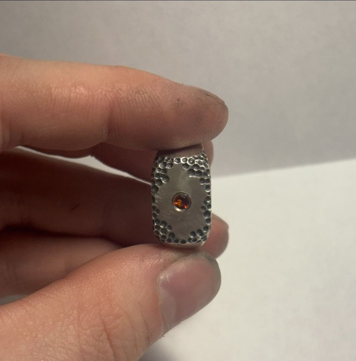 Handmade Size 9.5 Fire Citrine 925 Signet Ring Size ONE SIZE - 3 Thumbnail