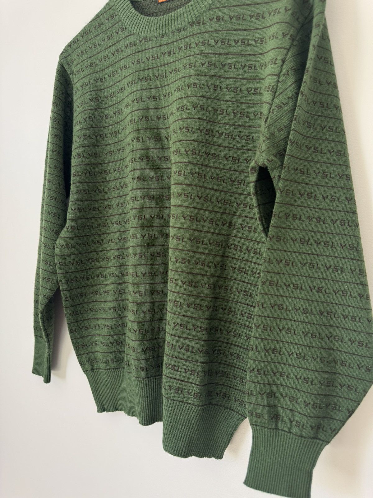 Vintage × Yves Saint Laurent Yves Saint Laurent ysl green jumper Size M / US 6-8 / IT 42-44 - 3 Thumbnail