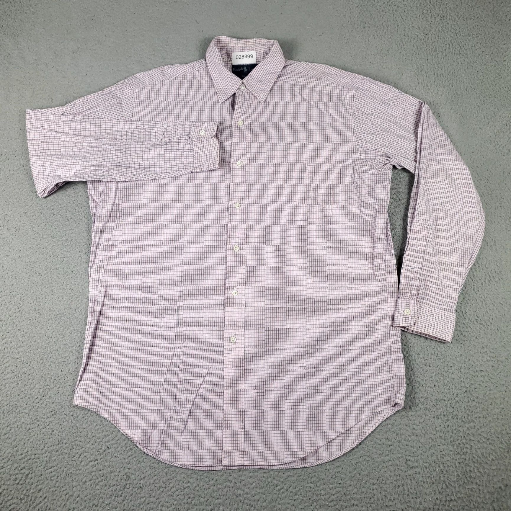 Ralph Lauren Ralph Lauren Dress Shirt Mens 15.5 Pink Long Sleeve Button-Up Regular Fit Non-Iron Size 40R - 2 Thumbnail