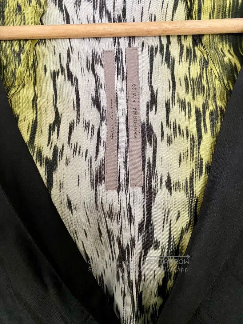 Rick Owens Rick Owens Size 46 Cupro summer ultra-thin back printed sui Size US S / EU 44-46 / 1 - 6 Thumbnail