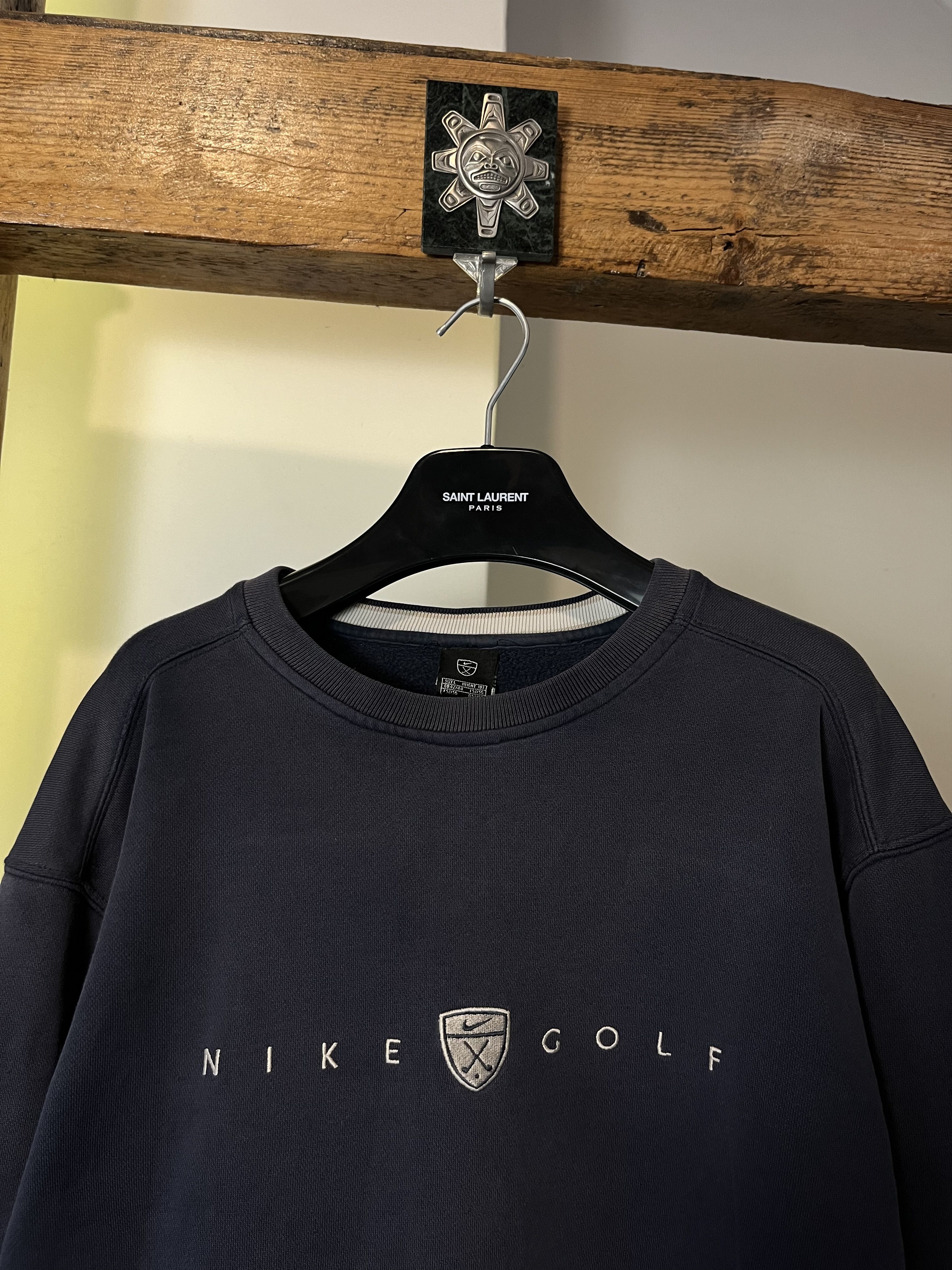 Nike × Vintage 90s Nike Golf Central Logo Sweatshirts Size US L / EU 52-54 / 3 - 3 Thumbnail