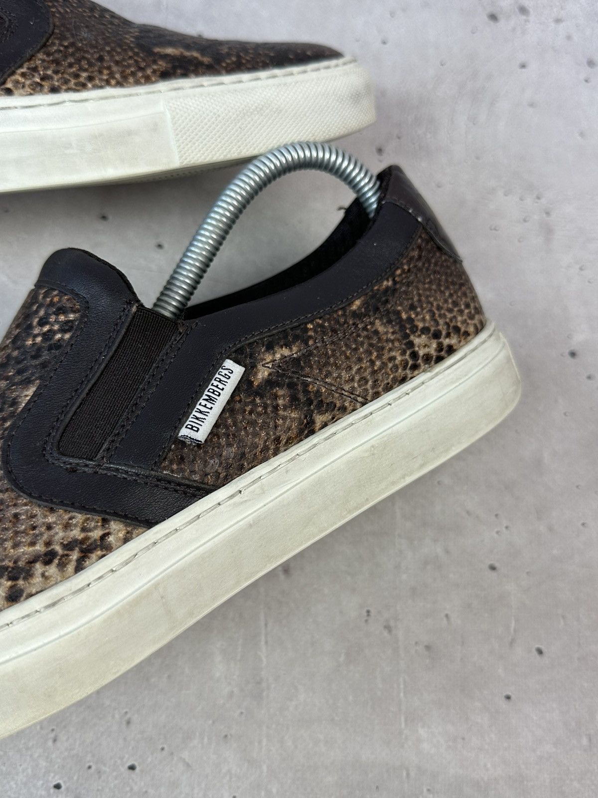 Dirk Bikkembergs Dirk Bikkembergs Snake Brown Leather Men’s Slip on Size US 7.5 / EU 40-41 - 7 Thumbnail