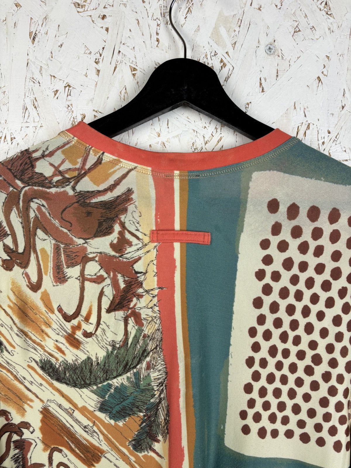 Jean Paul Gaultier Jean Paul Gaultier Patchwork Stretch Long Sleeve Top 48 M Size US M / EU 48-50 / 2 - 7 Thumbnail
