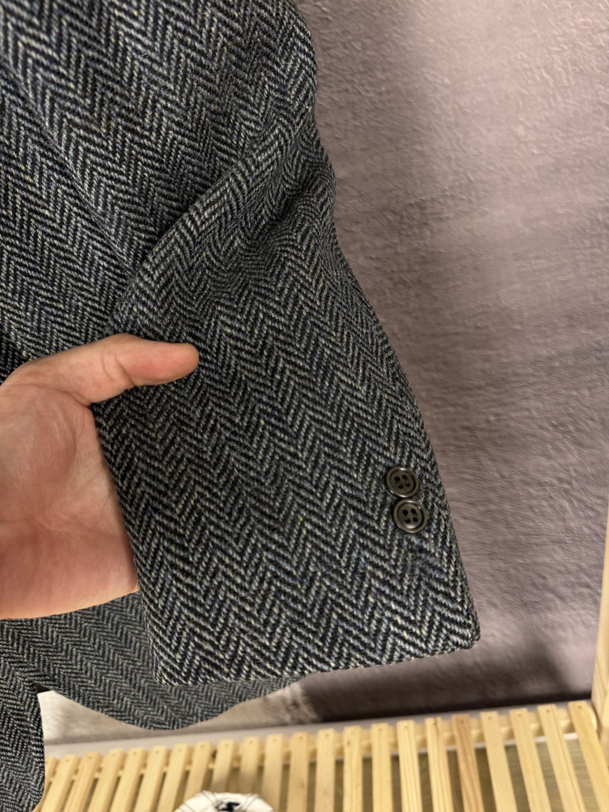 Harris Tweed Harris Tweed vintage 2 button blazer sport coat size 26 Size 42R - 8 Thumbnail