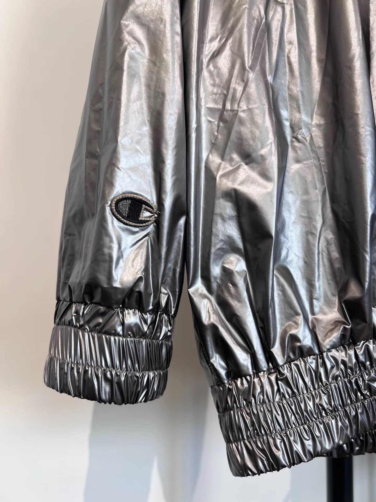 Rick Owens Rick Owens X Champion Metal Nylon Jacket K35 Size US M / EU 48-50 / 2 - 5 Thumbnail