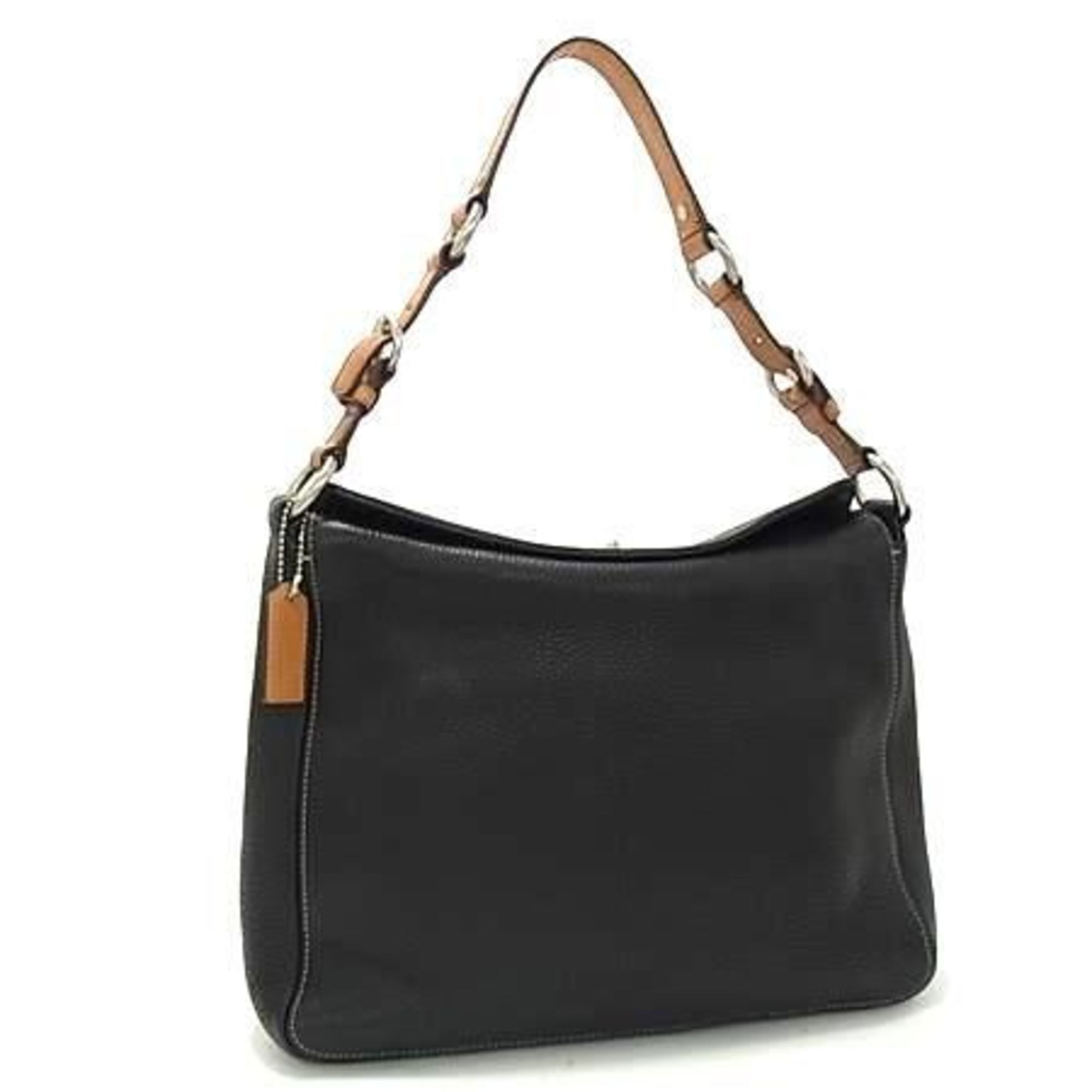 Coach COACH Shoulder Bag 10132 Black/Brown Leather Women's Size ONE SIZE - 1 Thumbnail