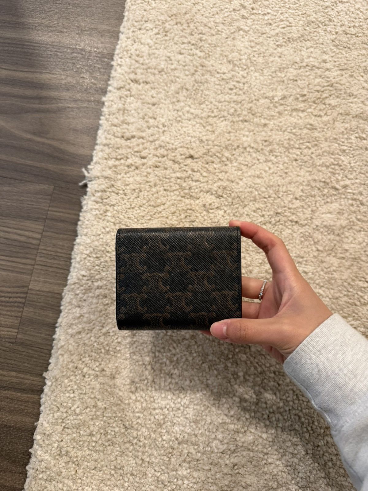 Celine CELINE Small Flap Wallet TRIOMPHE IN Triomphe Canvas Size ONE SIZE - 3 Thumbnail