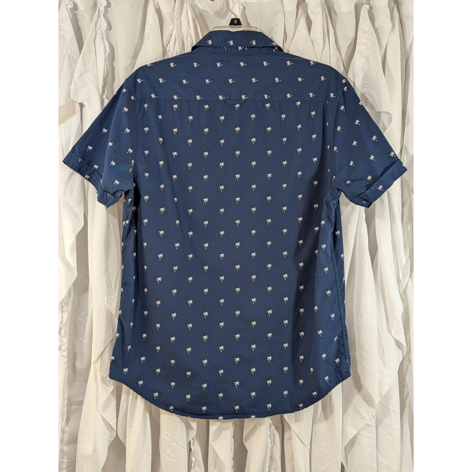 Denim & Flower Denim & Flower Navy Palm Tree Button Down Shirt - Medium Size US M / EU 48-50 / 2 - 6 Thumbnail