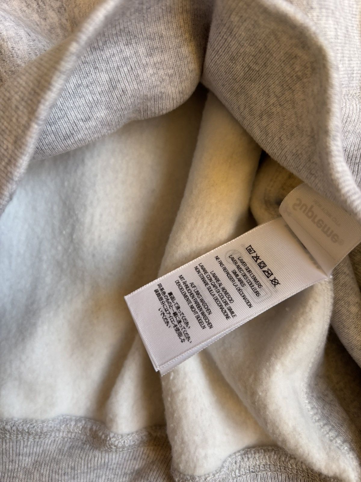 Supreme Supreme Grey Collegiate Sleeve Hoodie Size US L / EU 52-54 / 3 - 7 Thumbnail