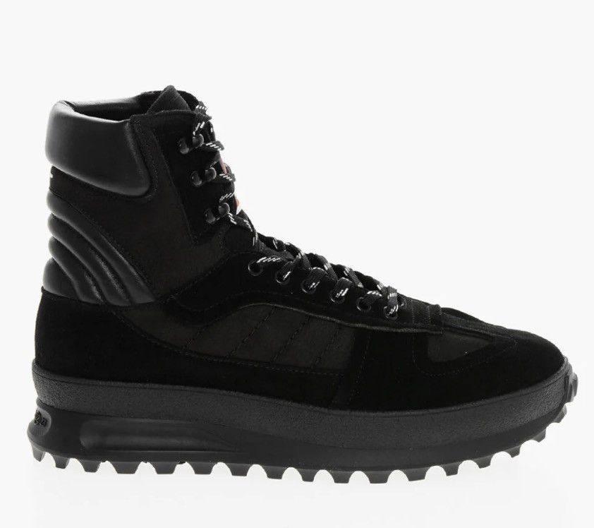 Maison Margiela Maison Margiela leather trimmed boot high top designer black Size US 11 / EU 44 - 3 Thumbnail