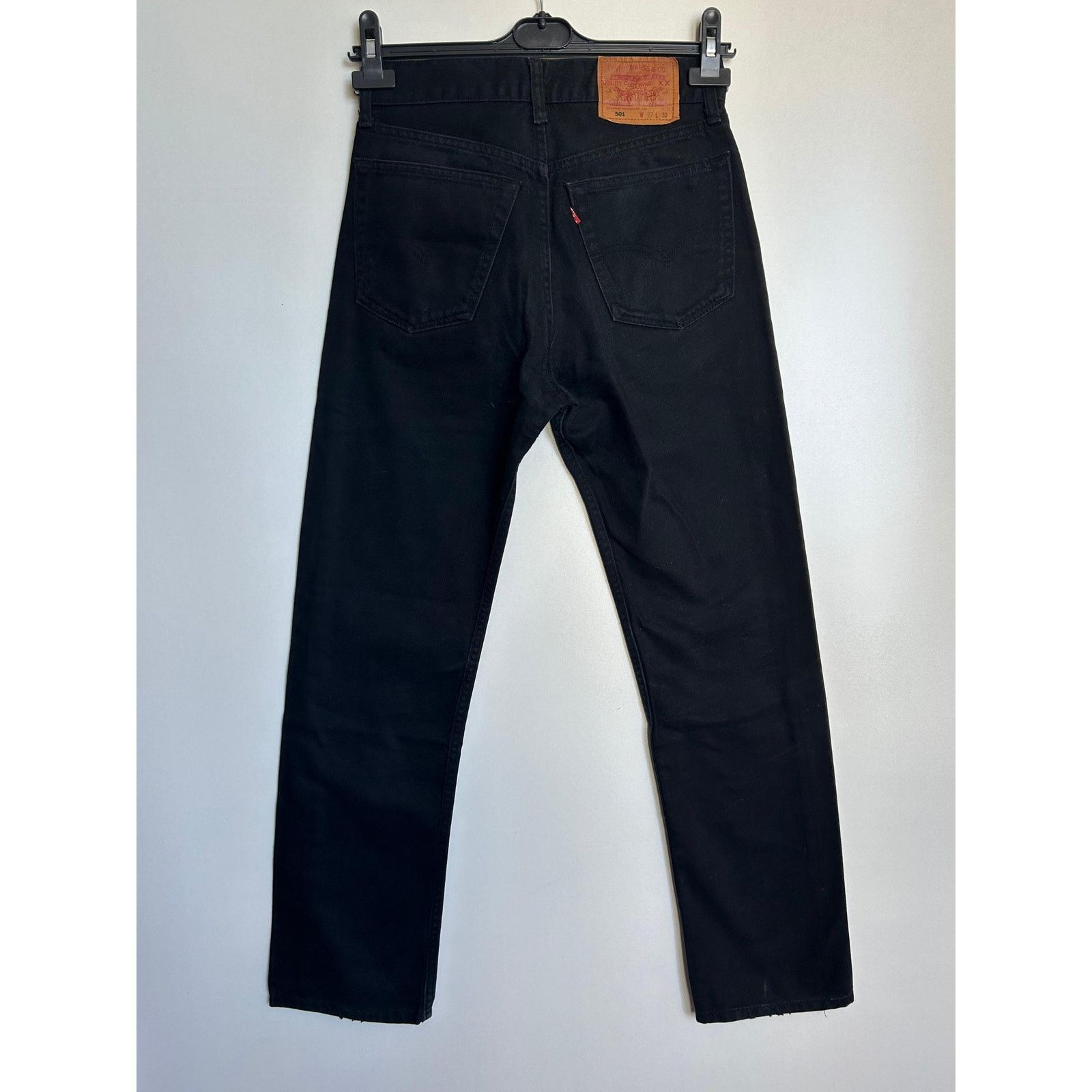 Levi's Levi’s 501 W27 L30 Black USA 90s High Rise Straight Jeans Size US 27 - 8 Thumbnail
