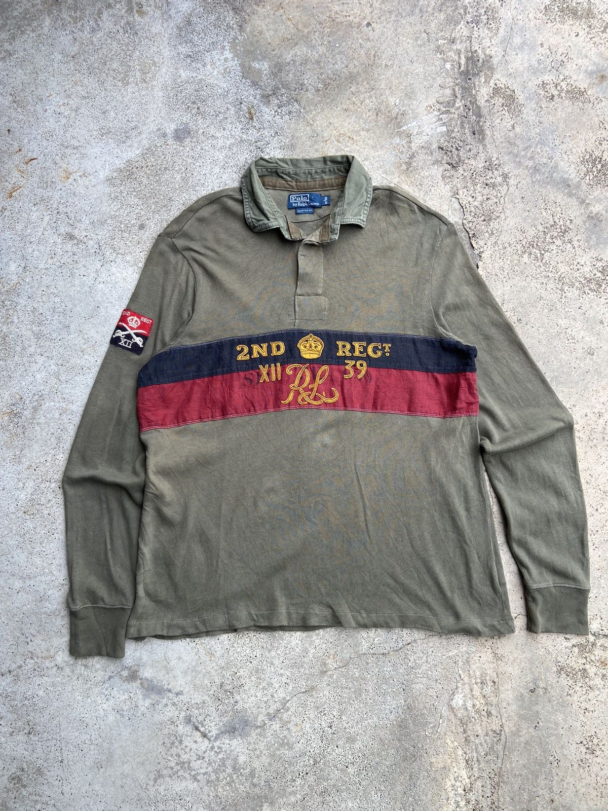 Polo Ralph Lauren 1990s Polo Ralph Lauren Essential Military 2nd Regiment Size US L / EU 52-54 / 3 - 1 Thumbnail