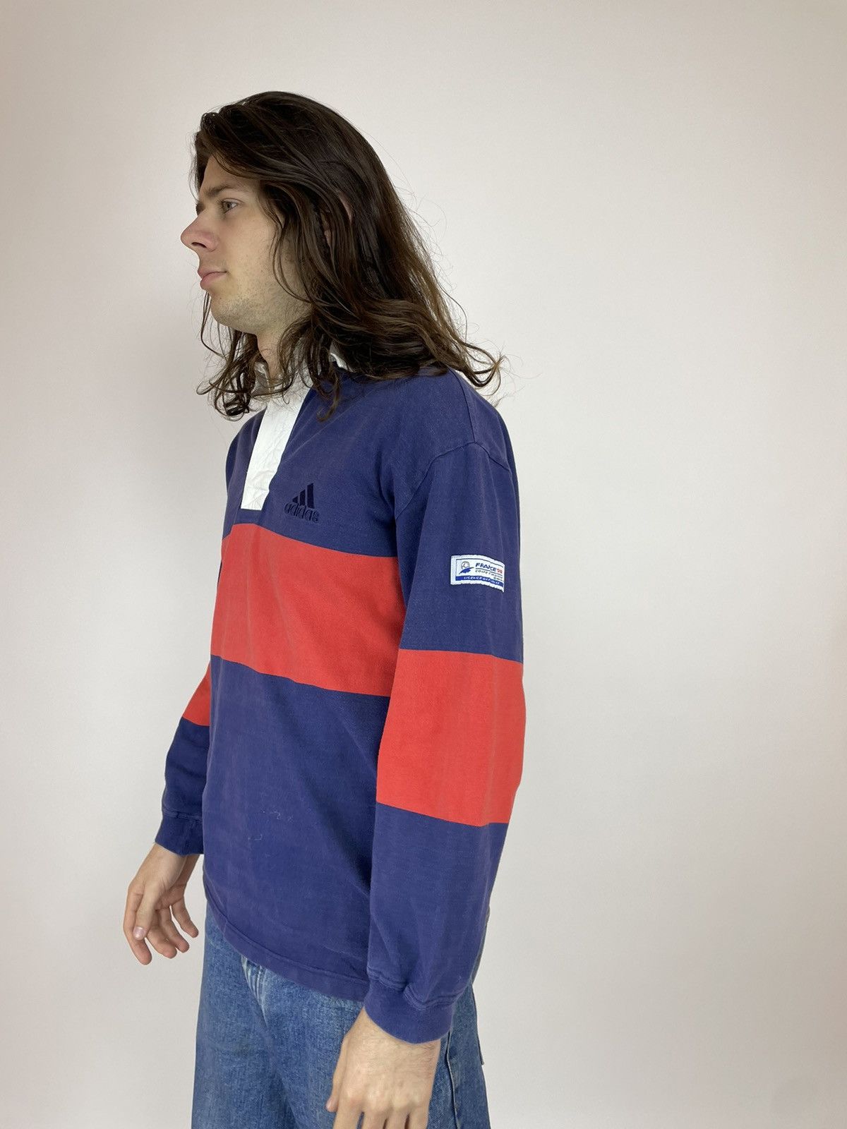 Adidas × Vintage Vintage Adidas Soccers France Coupe Du Monde 1998 Polo Size US S / EU 44-46 / 1 - 5 Thumbnail