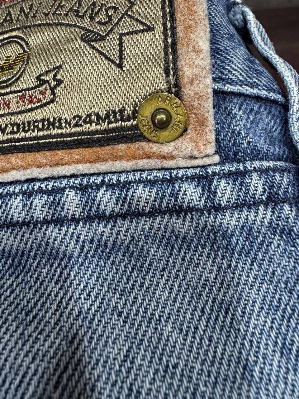 Giorgio Armani Vintage 90s Italy Giorgio Armani Distressed Baggy Jeans Size US 36 / EU 52 - 17 Thumbnail