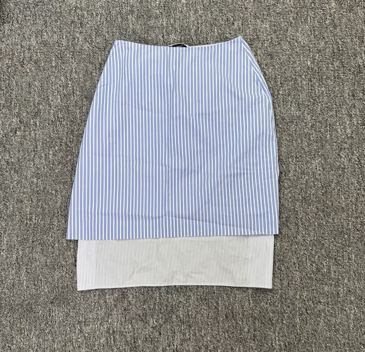 Dior Dior blue white striped irregular skirt K12 Size 24" / US 00 / IT 34 - 2 Thumbnail