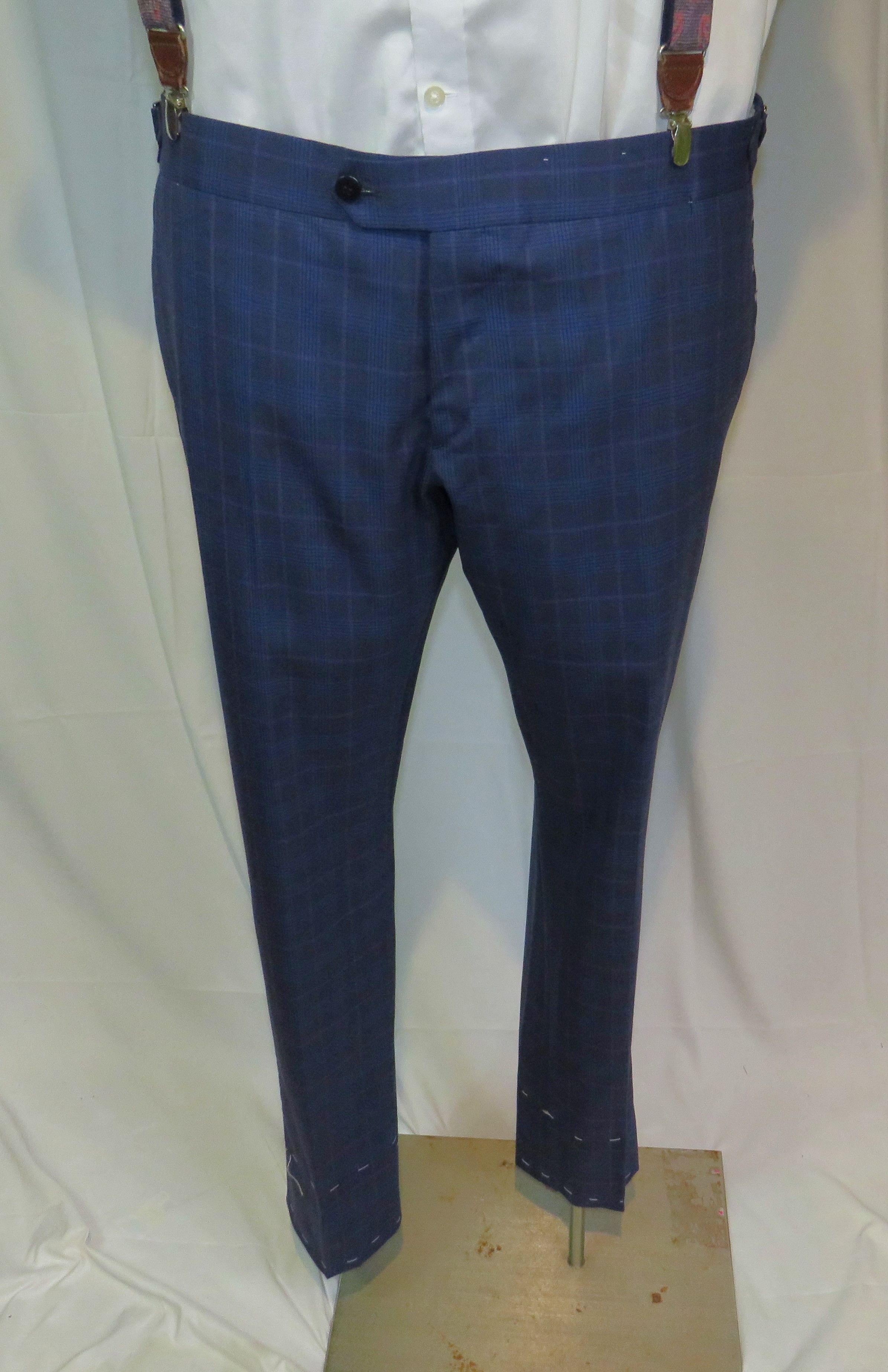 Brioni Brunico Blue Plaid Three Button Suit 44L NWT $11,675 Size 44L - 14 Thumbnail