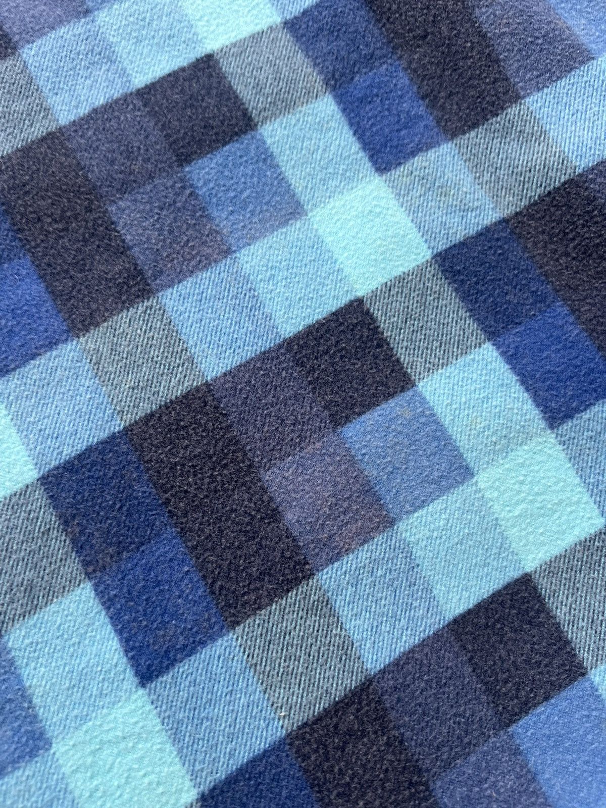 Beams Plus Beams Japanese Brand Blue Plaid Flannel Checkered Size US M / EU 48-50 / 2 - 13 Thumbnail