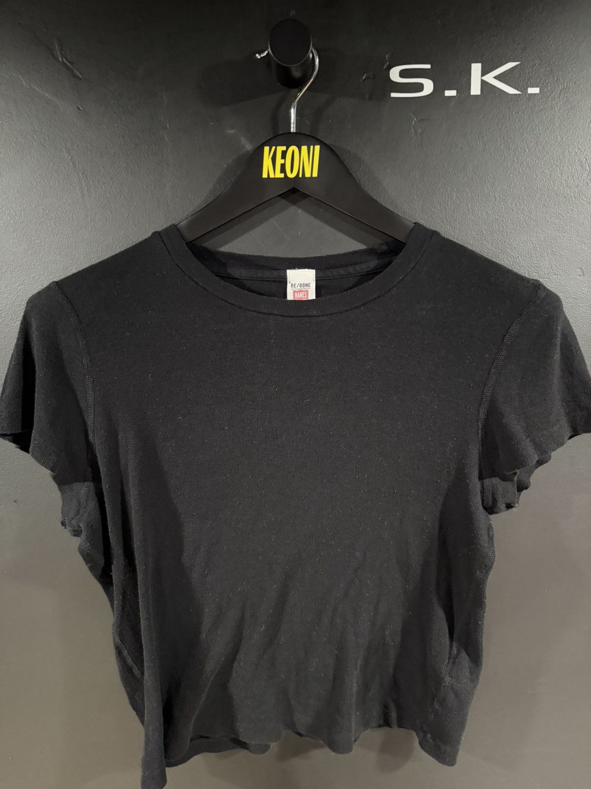 RE/DONE Levi’s RE/DONE Black Muscle Fit Baby Tee L Size US L / EU 52-54 / 3 - 2 Thumbnail
