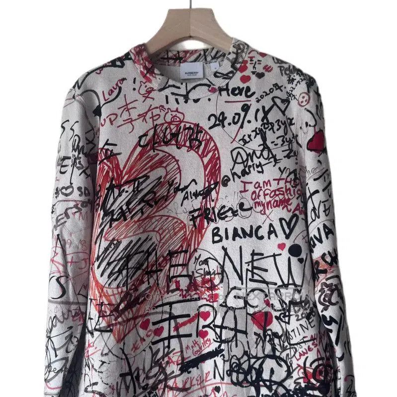 Other Burberry Spring Autumn White Logo Sweatshirt. Size M / US 6-8 / IT 42-44 - 1 Thumbnail