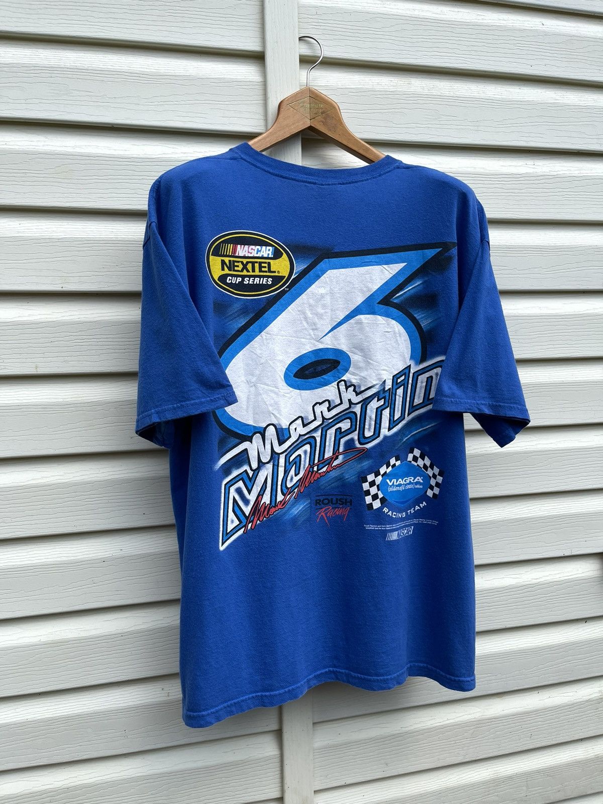NASCAR Mark Martin Ford Racing Viagra NASCAR Cup Series Tee Shirt Size US XL / EU 56 / 4 - 13 Thumbnail