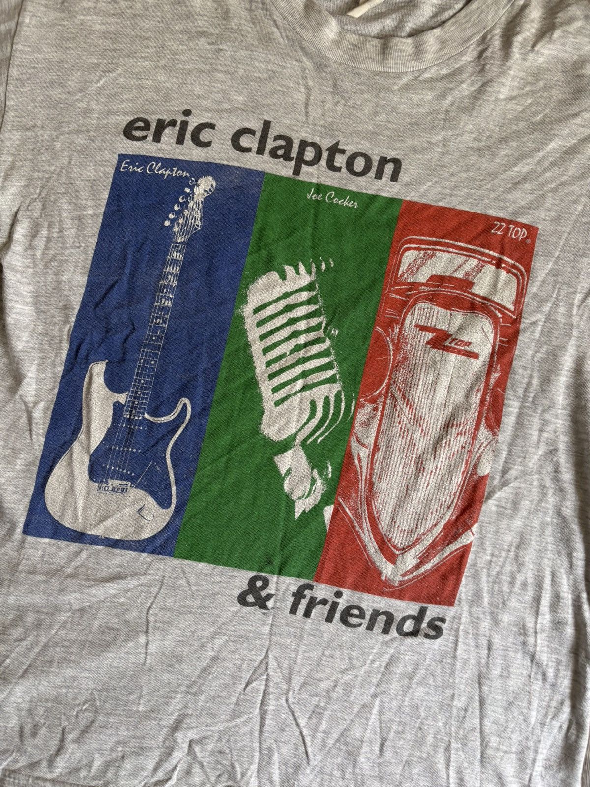 Band Tees Vintage 1993 Eric Clapton Joe Cocker ZZ Top Friends Tour Tee Size US M / EU 48-50 / 2 - 2 Thumbnail