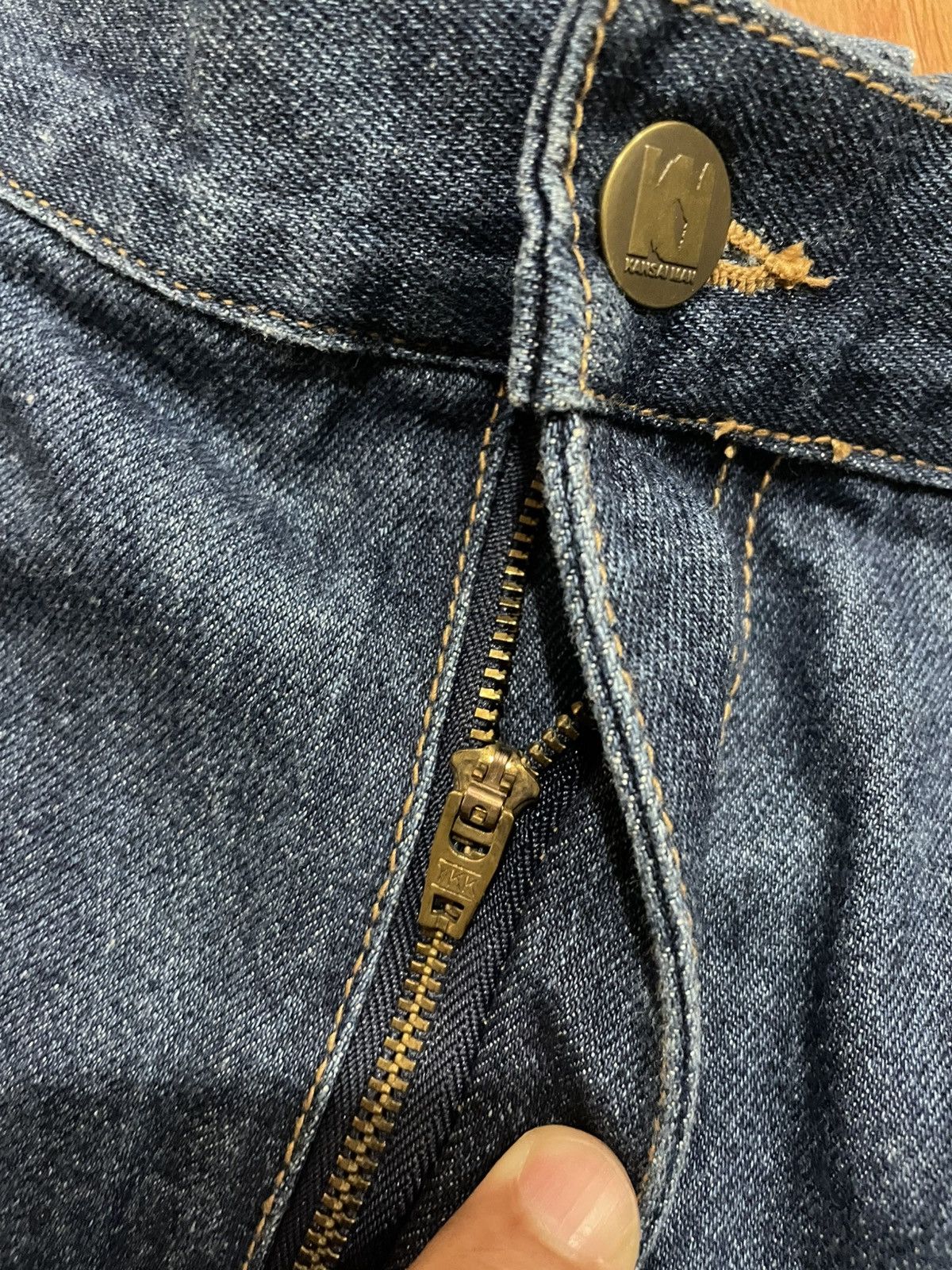 Kansai Yamamoto Kansai Man Dragon Embroidery Baggy Jeans Made in Japan Size US 38 / EU 54 - 9 Thumbnail