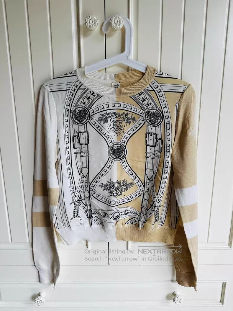 Hermes Hermes Slim-fit knitted sweater with a pattern of horse be Size XS / US 0-2 / IT 36-38 - 1 Thumbnail