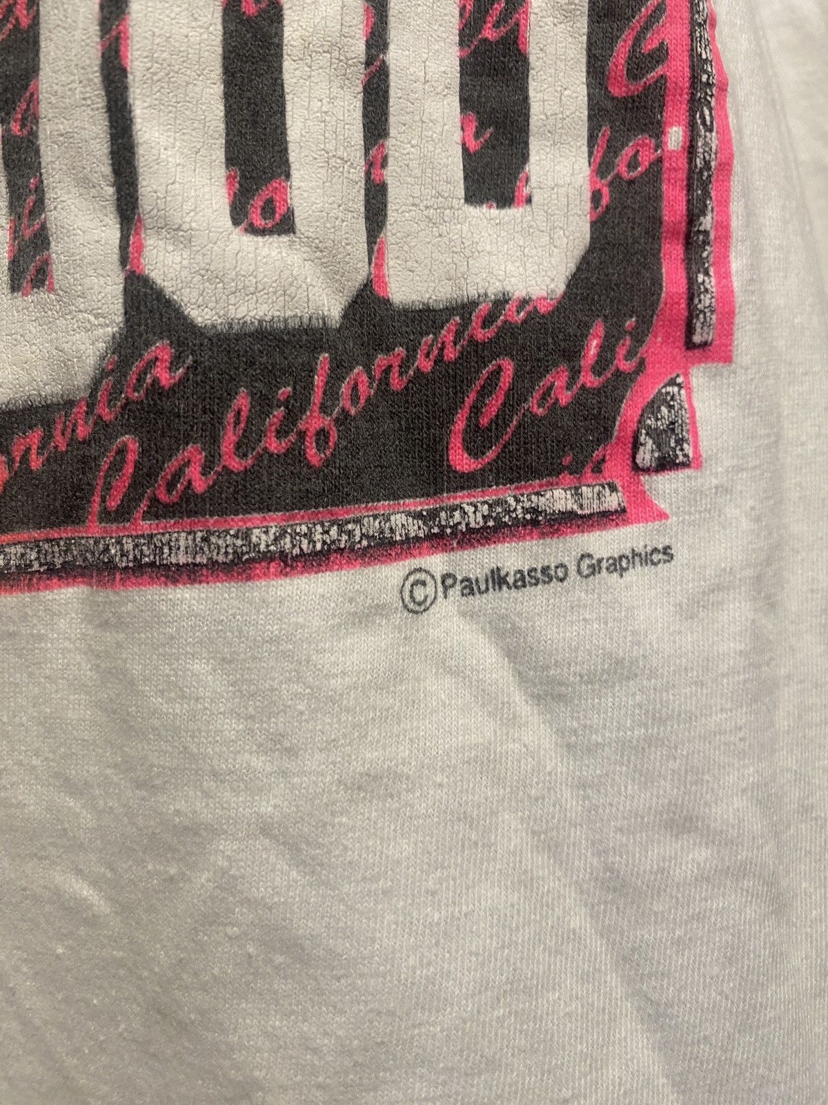 Vintage Vintage hollywood paulkasso graphics single stitch 90s tee Size US L / EU 52-54 / 3 - 4 Thumbnail