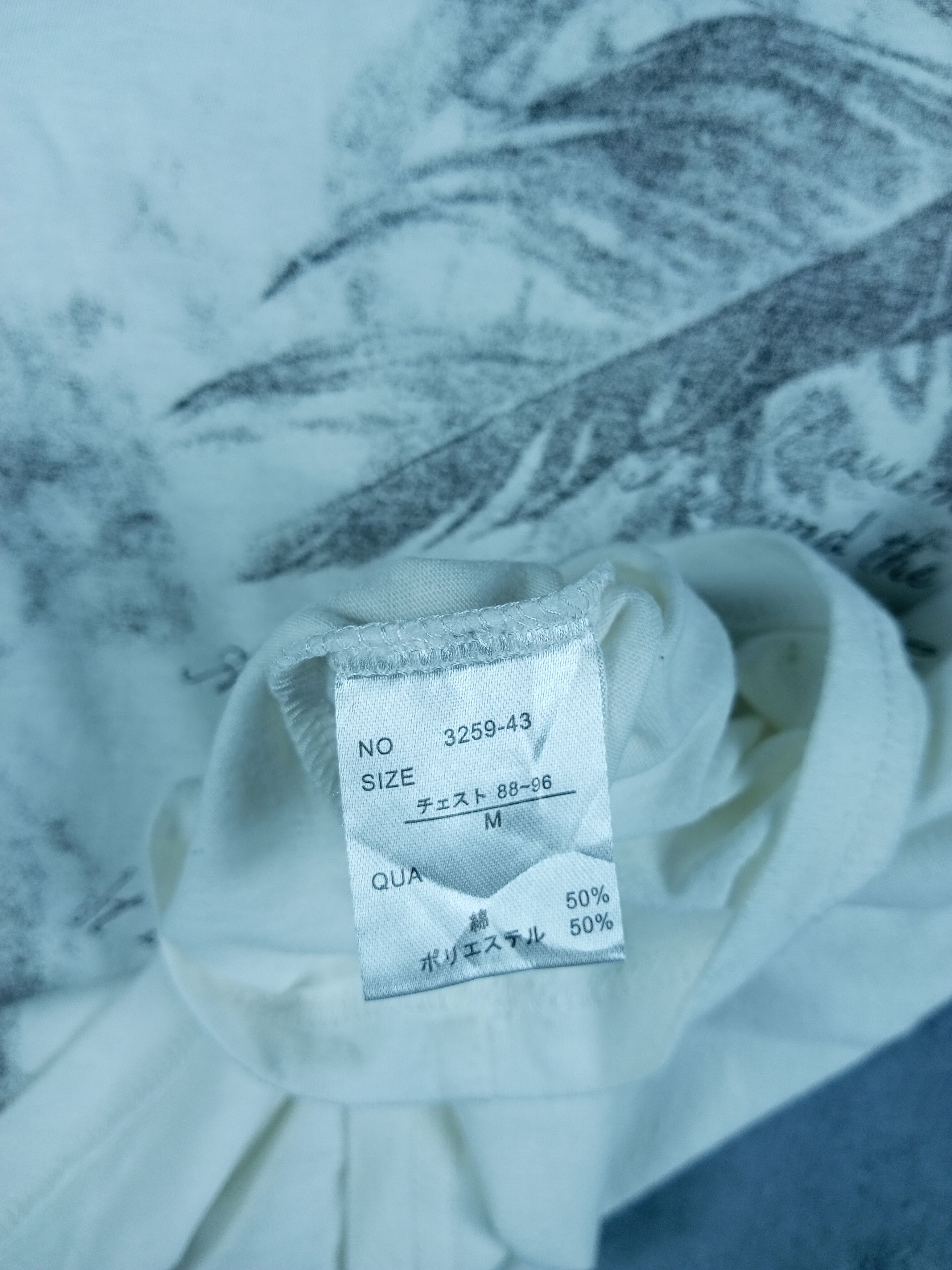 Japanese Brand SEMANTIC DESIGN POEM V NECK LONG SLEEVE TSHIRT Size US M / EU 48-50 / 2 - 8 Thumbnail